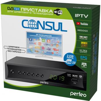 DVB-T2/C приставка «CONSUL» для цифрового TV