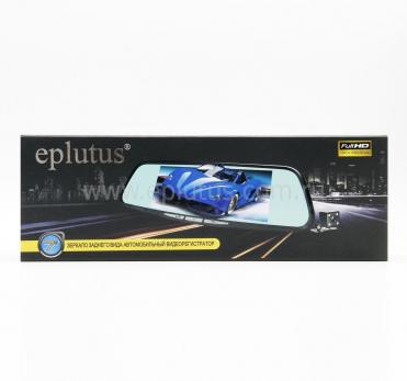 Автомобильный видеорегистратор-зеркало с 2-мя камерами Eplutus D69